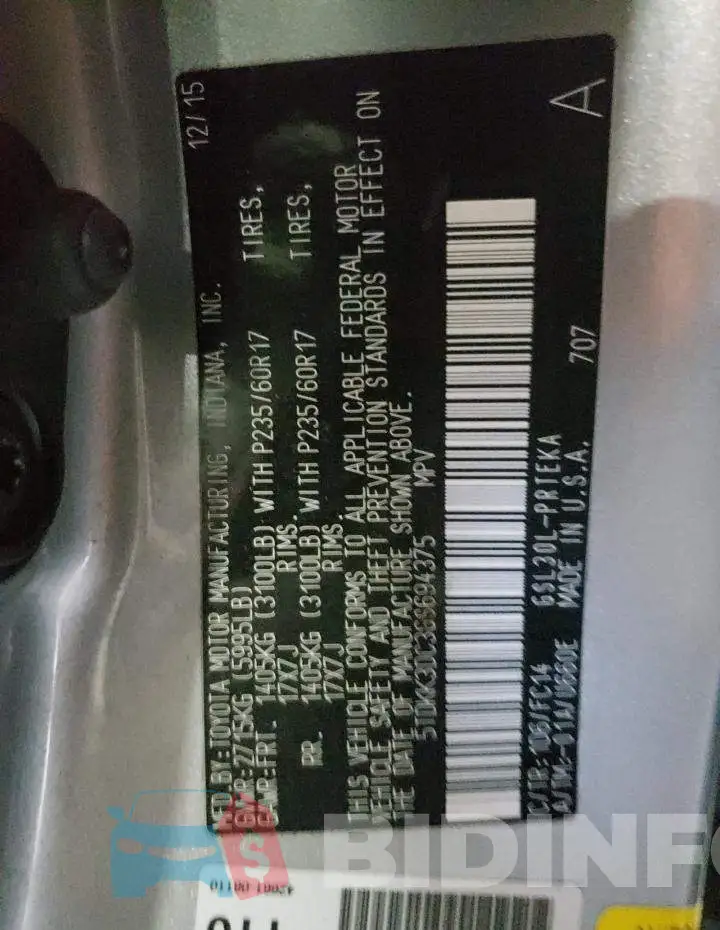 5TDKK3DC3GS694375 Photo# 10