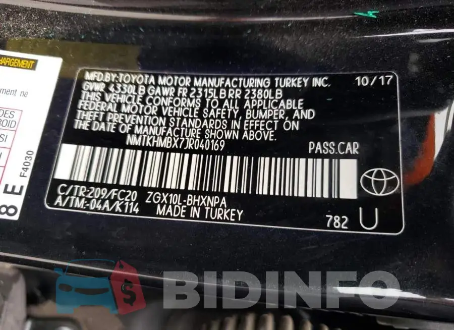 NMTKHMBX7JR040169 Photo# 10