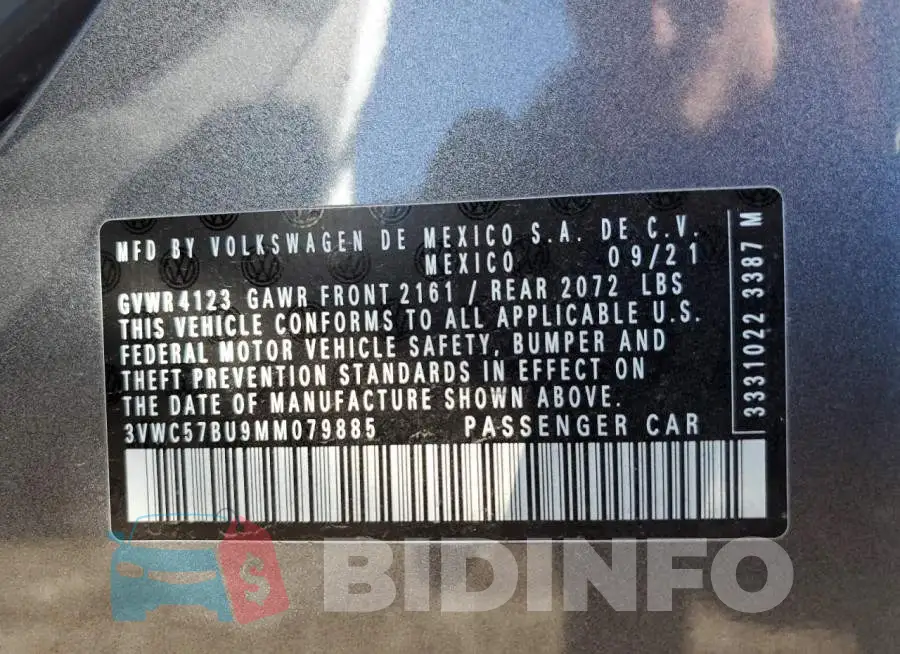 3VWC57BU9MM079885 Photo# 10