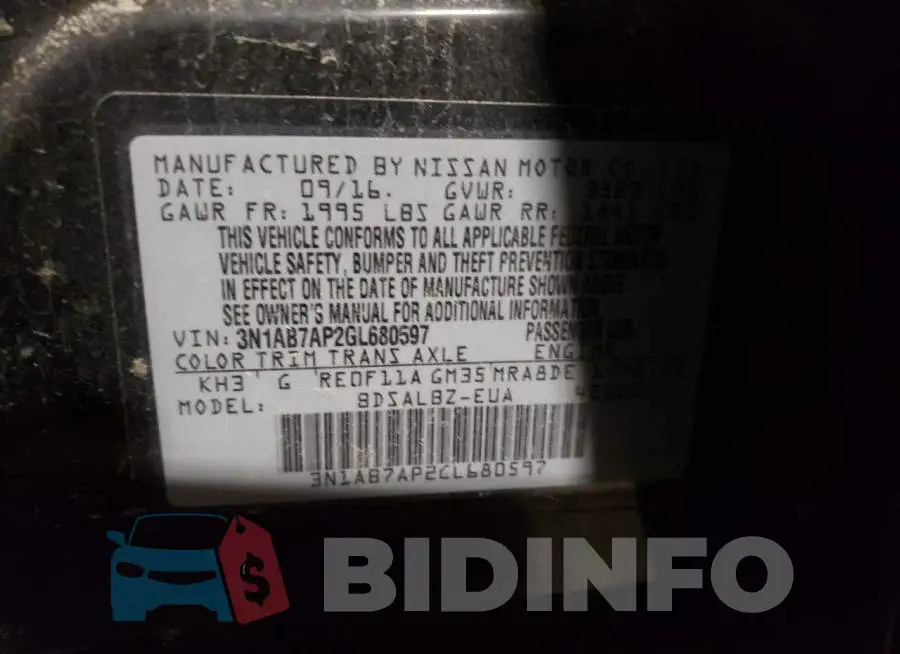 3N1AB7AP2GL680597 Photo# 10