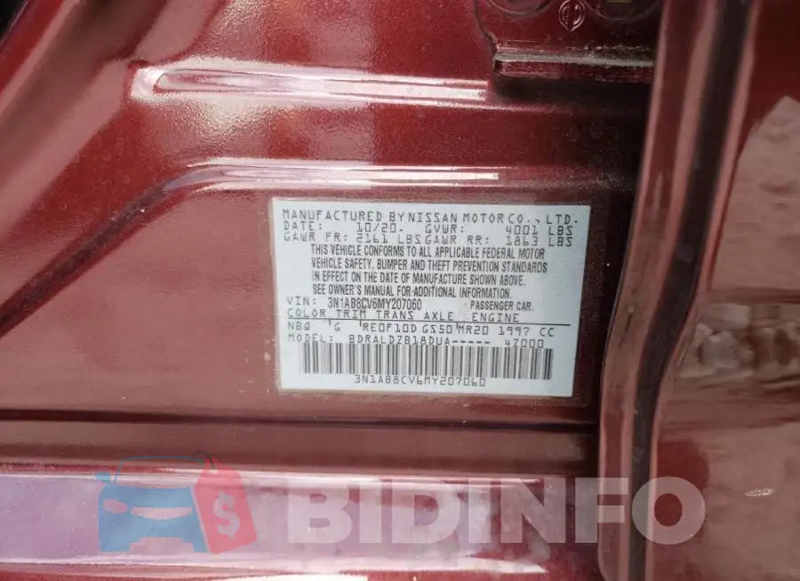 3N1AB8CV6MY207060 Photo# 10