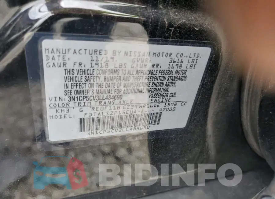 3N1CP5CV3LL484690 Photo# 10