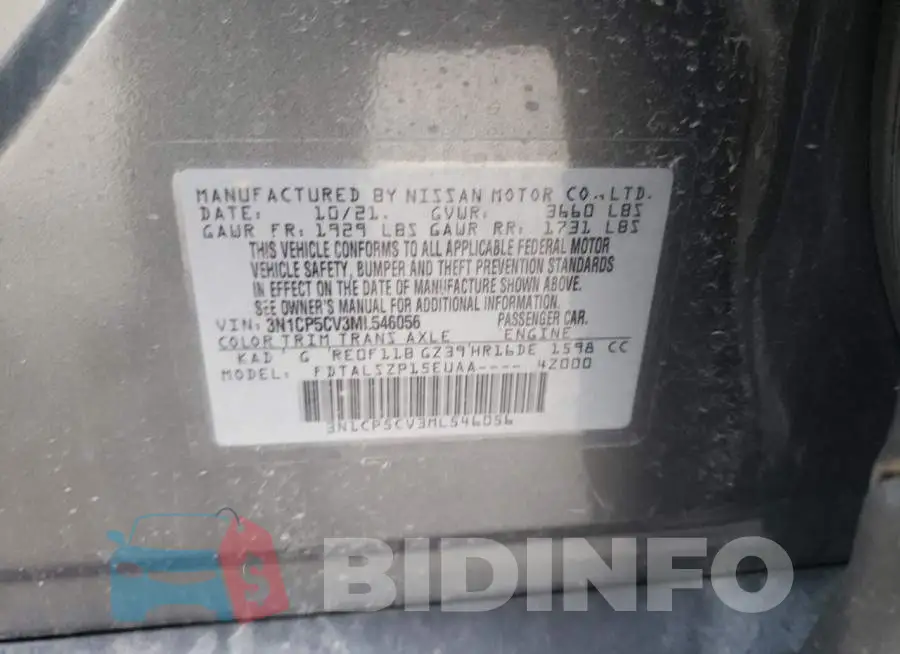 3N1CP5CV3ML546056 Photo# 10