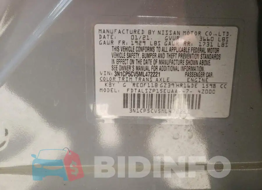 3N1CP5CV5ML472221 Photo# 10