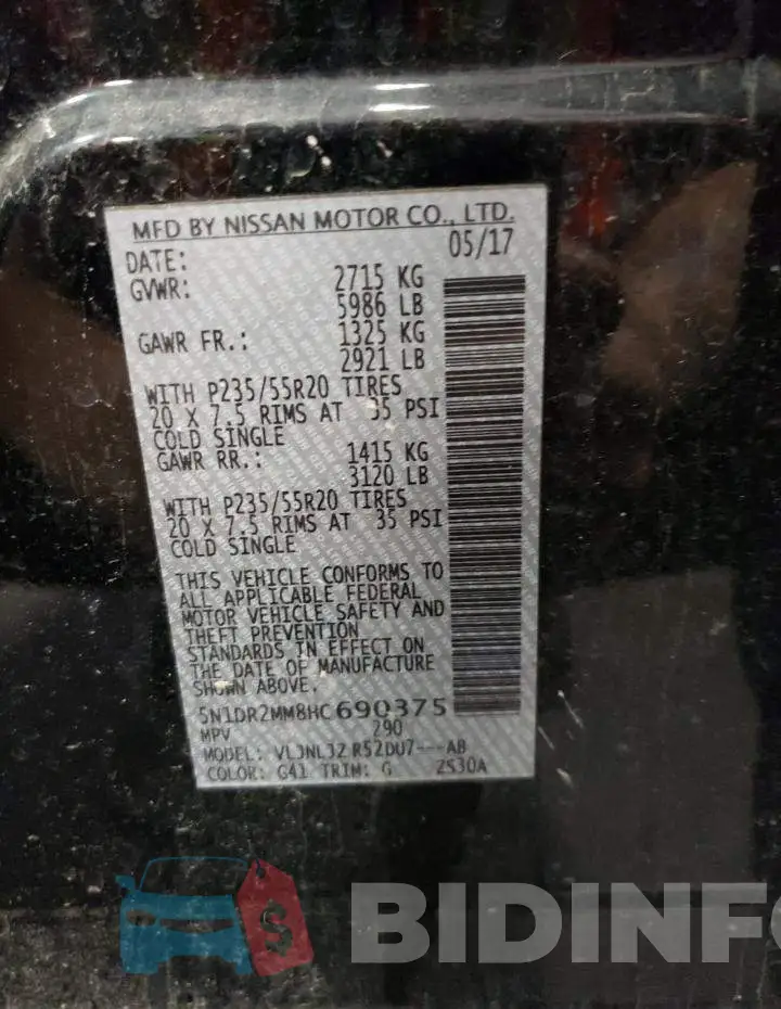 5N1DR2MM8HC690375 Photo# 10