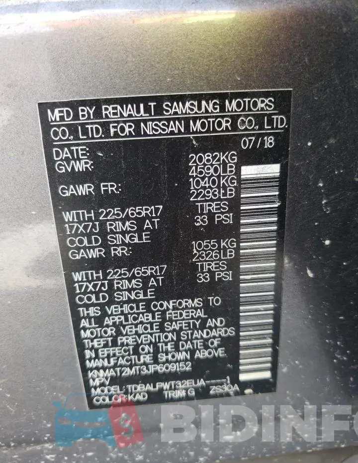 KNMAT2MT3JP609152 Photo# 10