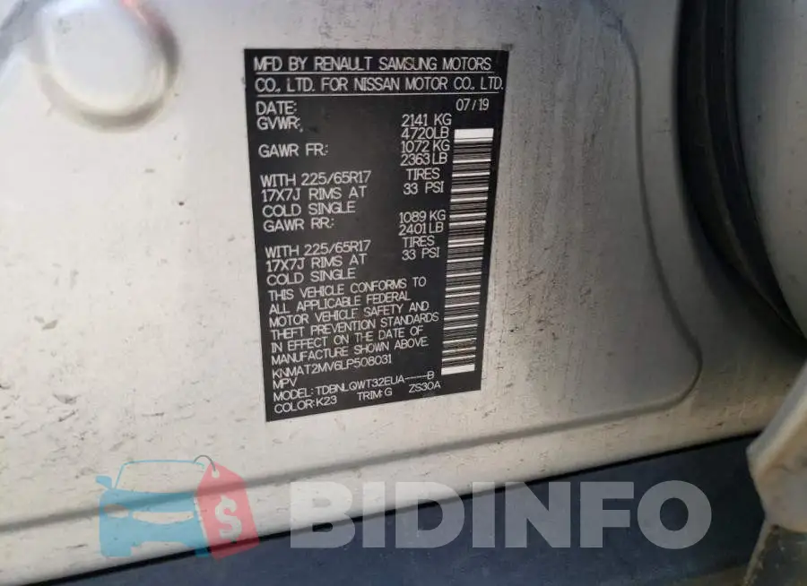 KNMAT2MV6LP508031 Photo# 10