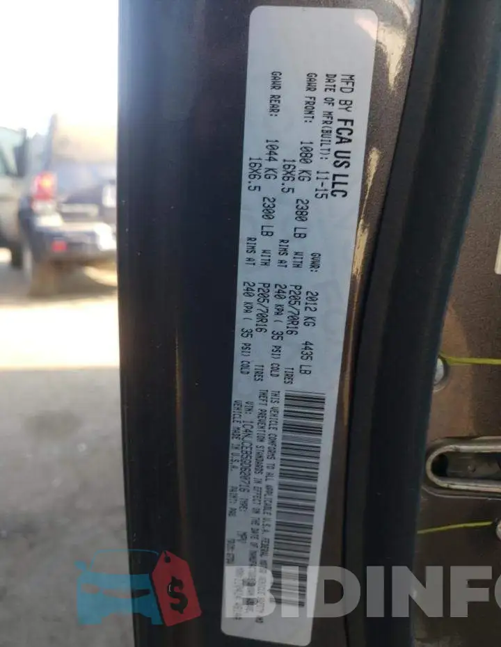 1C4NJCEB5GD620716 Photo# 10