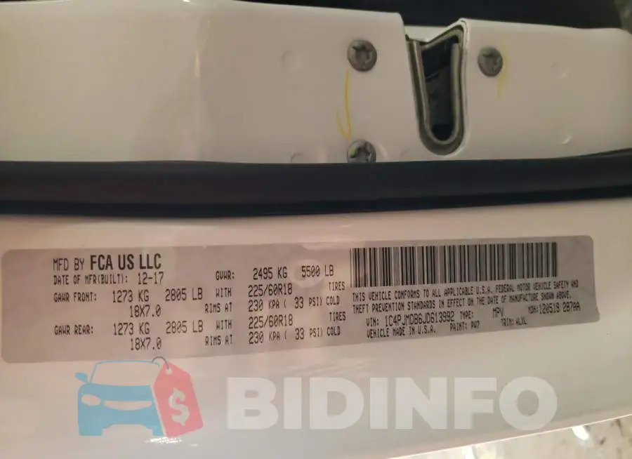 1C4PJMDB6JD613992 Photo# 10