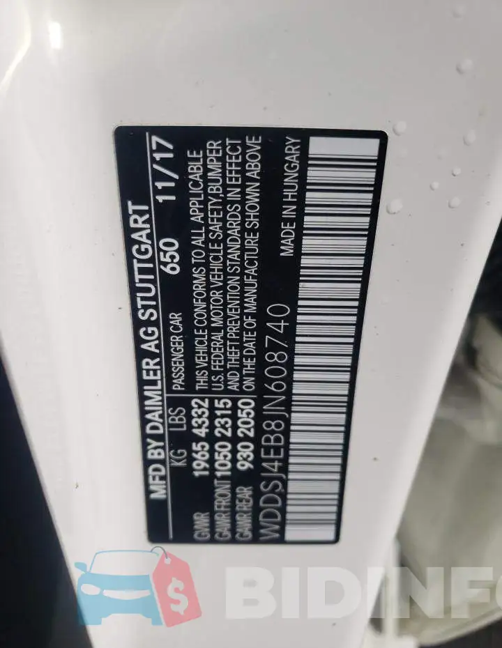 WDDSJ4EB8JN608740 Photo# 10
