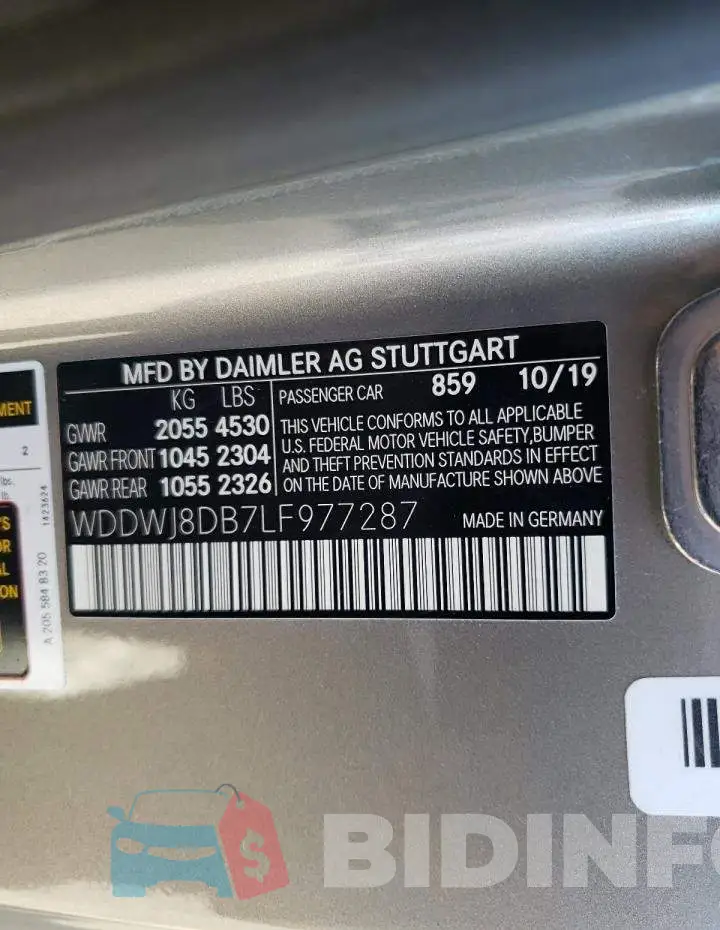 WDDWJ8DB7LF977287 Photo# 10