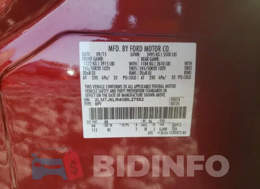 2LMTJ6LR4GBL27582 Photo# 10