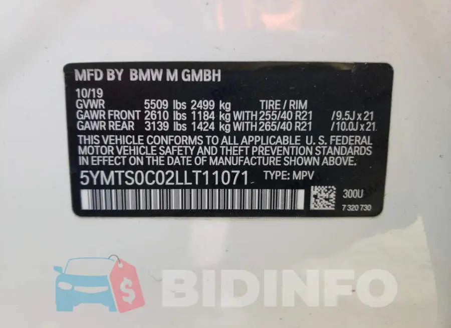 5YMTS0C02LLT11071 Photo# 10