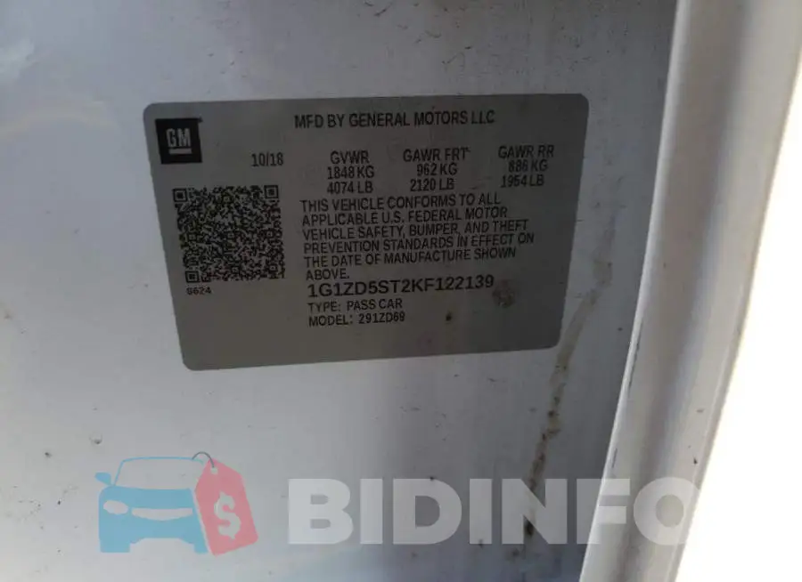 1G1ZD5ST2KF122139 Photo# 10
