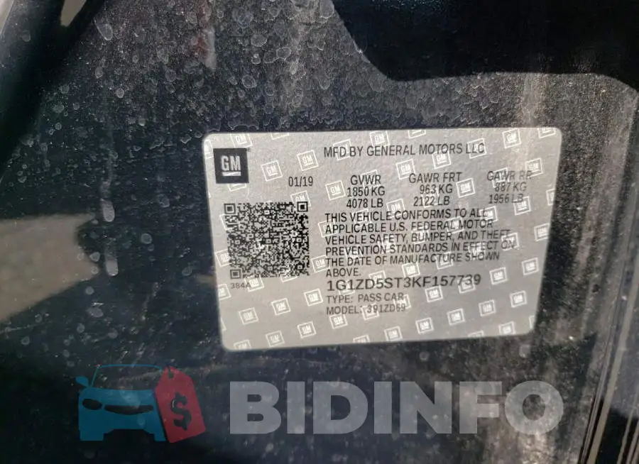 1G1ZD5ST3KF157739 Photo# 10