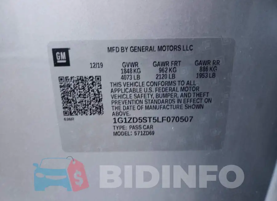 1G1ZD5ST5LF070507 Photo# 10