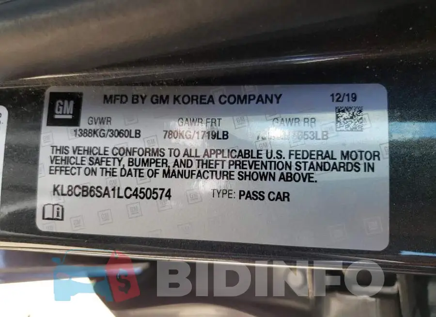 KL8CB6SA1LC450574 Photo# 10
