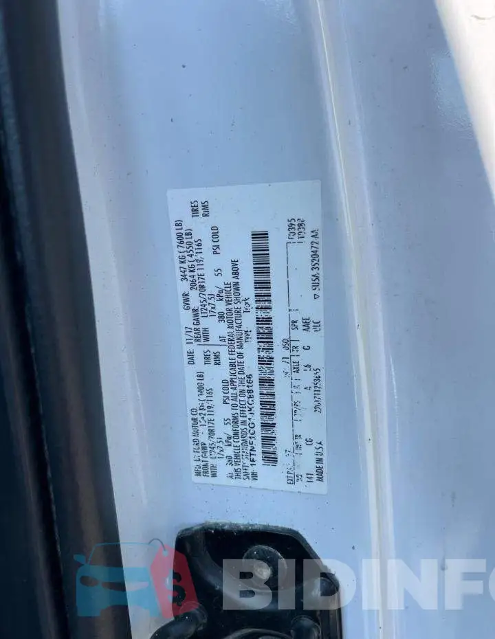 1FTNF1CG1JKC88166 Photo# 10