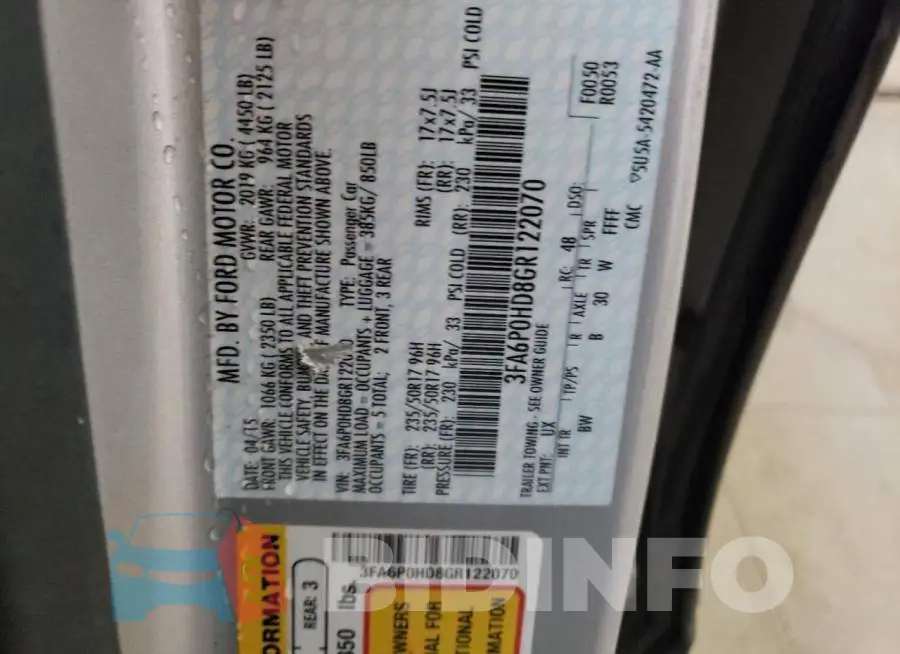 3FA6P0HD8GR122070 Photo# 10