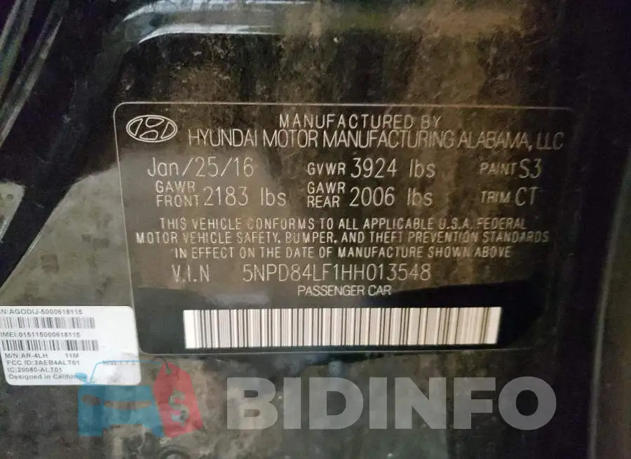 5NPD84LF1HH013548 Photo# 10