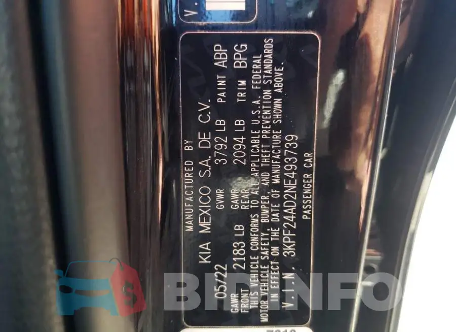 3KPF24AD2NE493739 Photo# 10