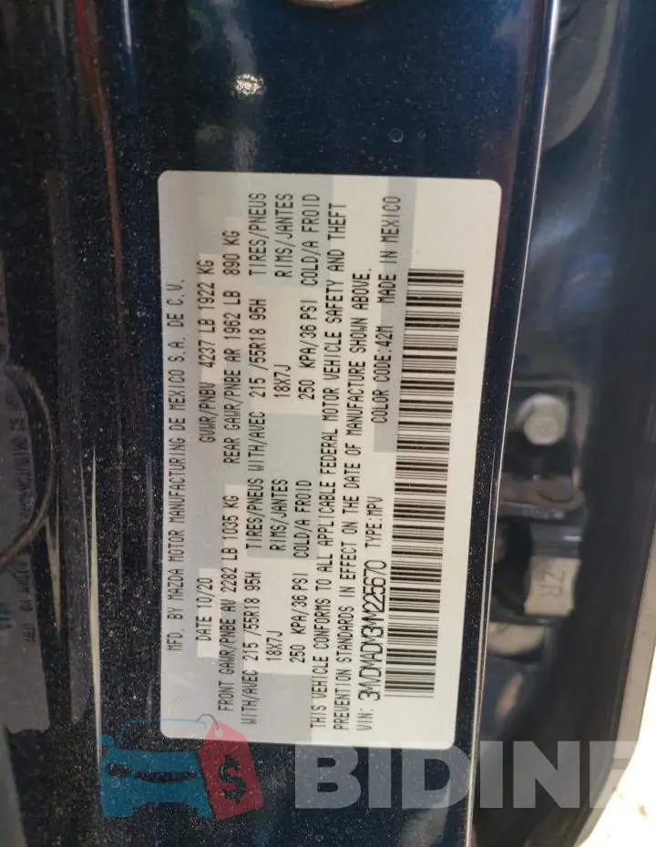3MVDMADM3MM225670 Photo# 10