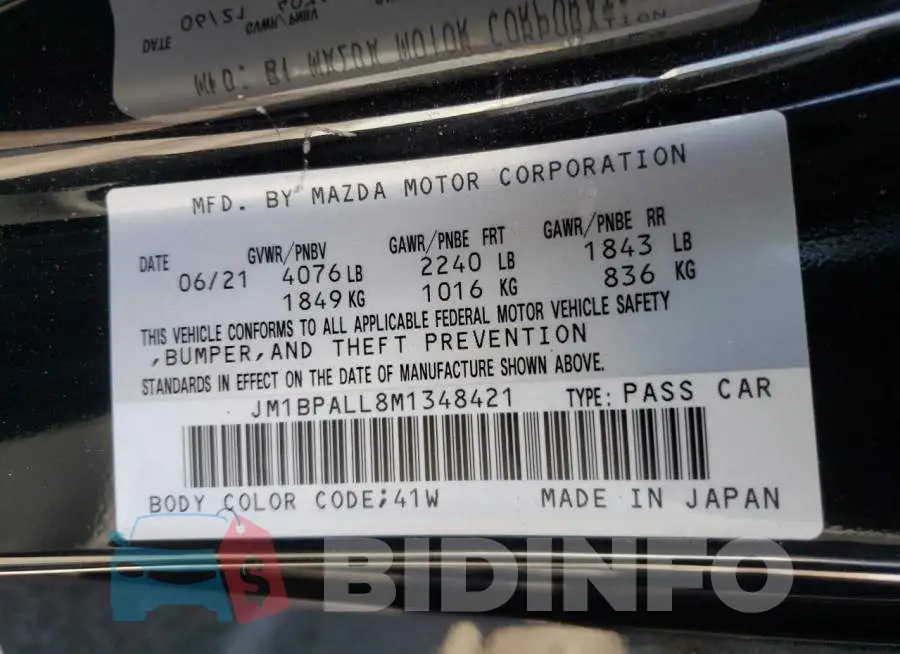 JM1BPALL8M1348421 Photo# 10