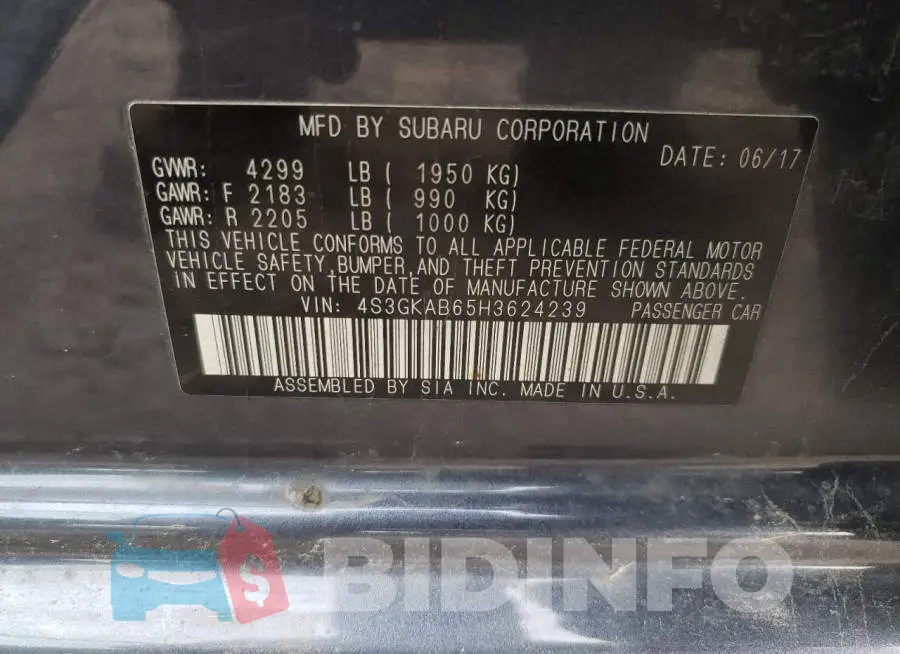 4S3GKAB65H3624239 Photo# 10