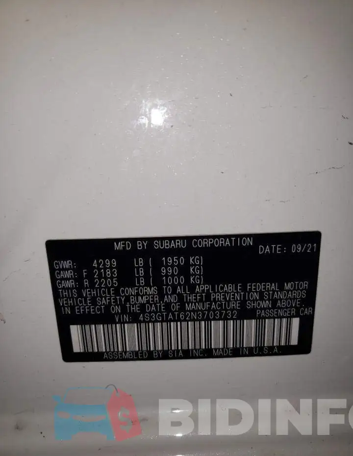 4S3GTAT62N3703732 Photo# 10