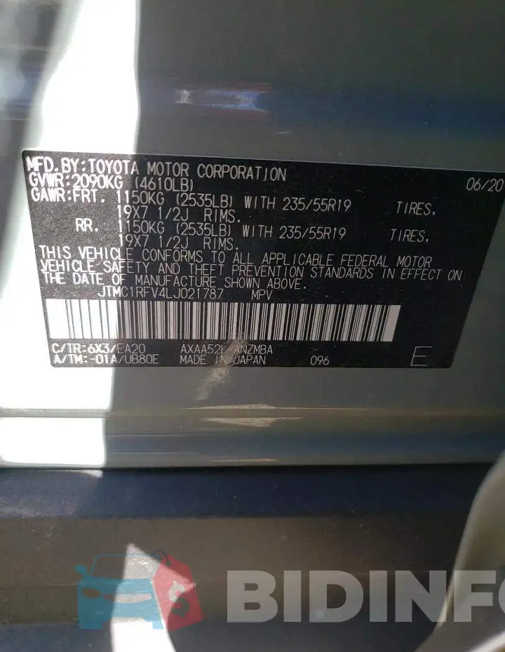 JTMC1RFV4LJ021787 Photo# 10