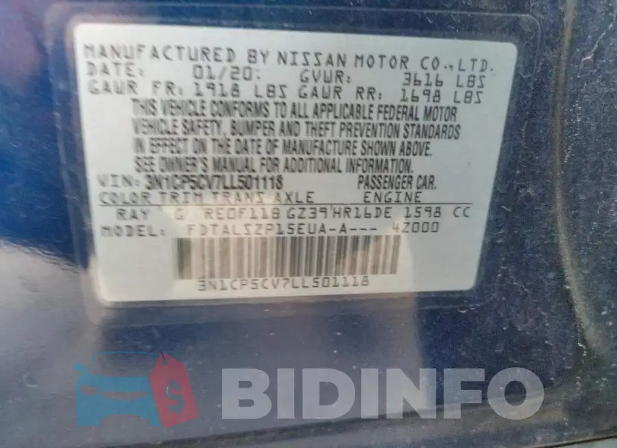 3N1CP5CV7LL501118 Photo# 10