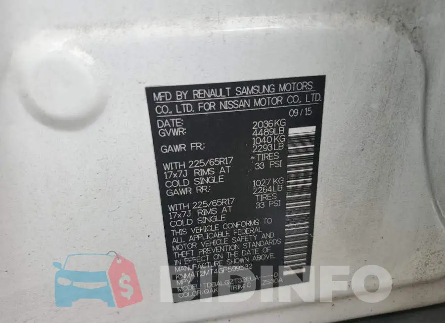 KNMAT2MT4GP599532 Photo# 10