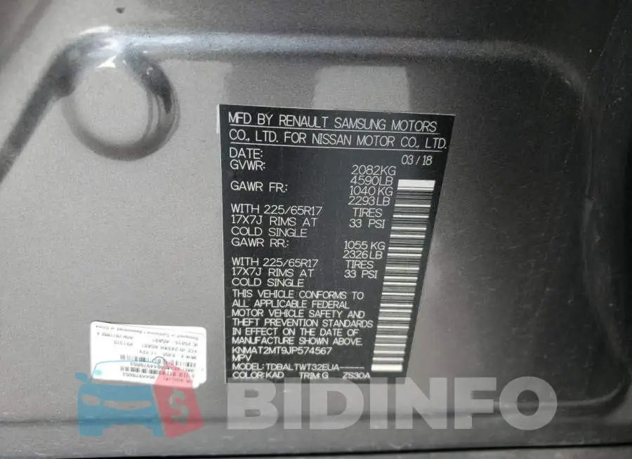 KNMAT2MT9JP574567 Photo# 10