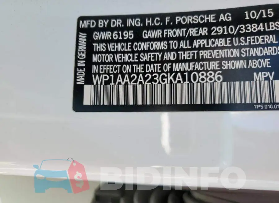 WP1AA2A23GKA10886 Photo# 10