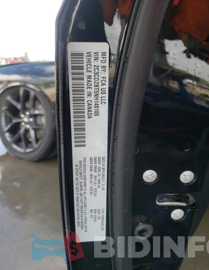 2C3CDZBT5NH140100 Photo# 10