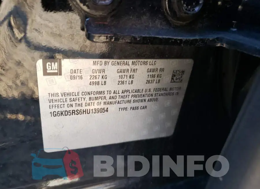 1G6KD5RS6HU139054 Photo# 10