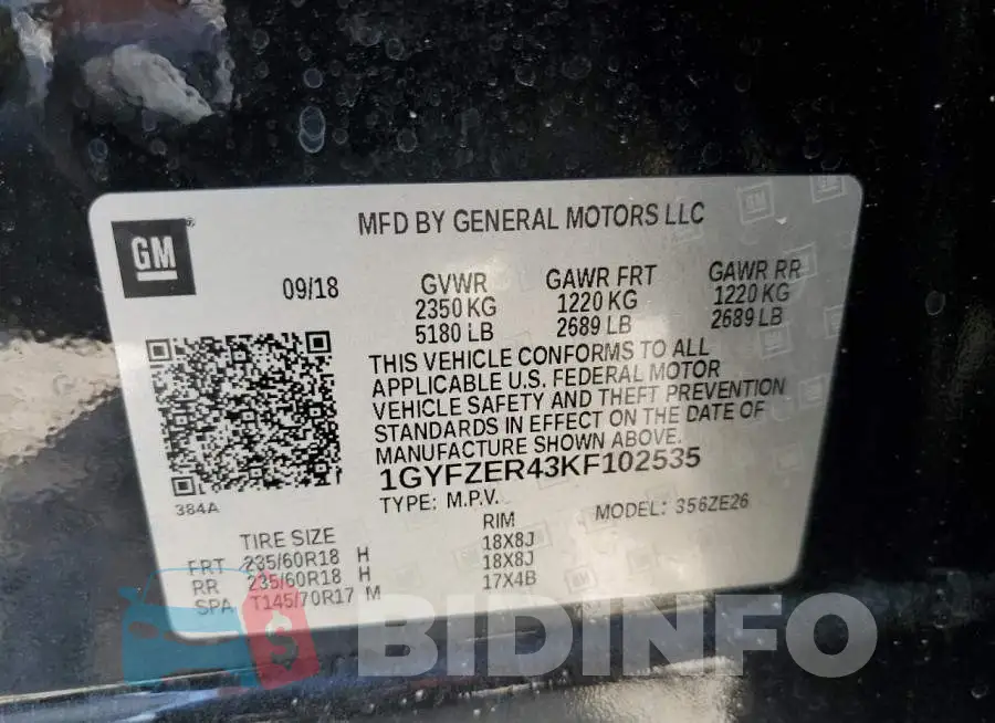 1GYFZER43KF102535 Photo# 10