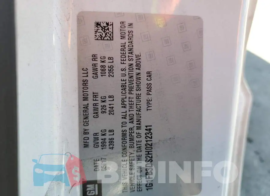 1G1FB3DS2H0212341 Photo# 10