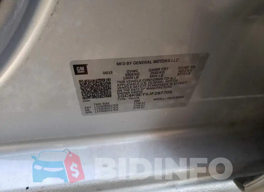 1GC4K0EY0JF287705 Photo# 10