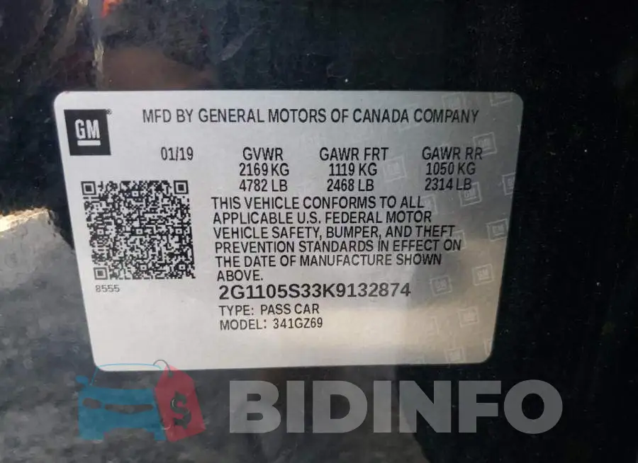 2G1105S33K9132874 Photo# 10