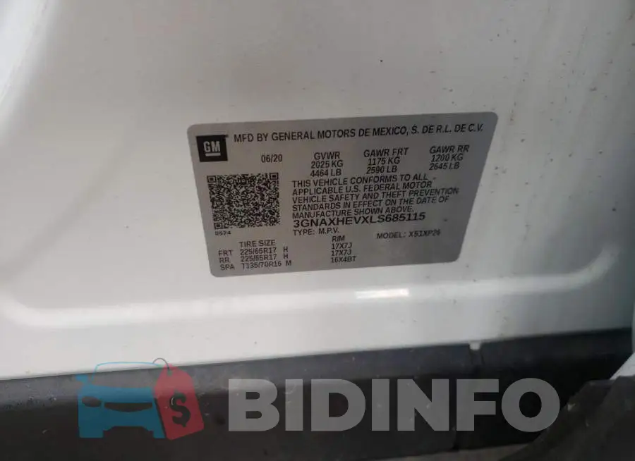 3GNAXHEVXLS685115 Photo# 10