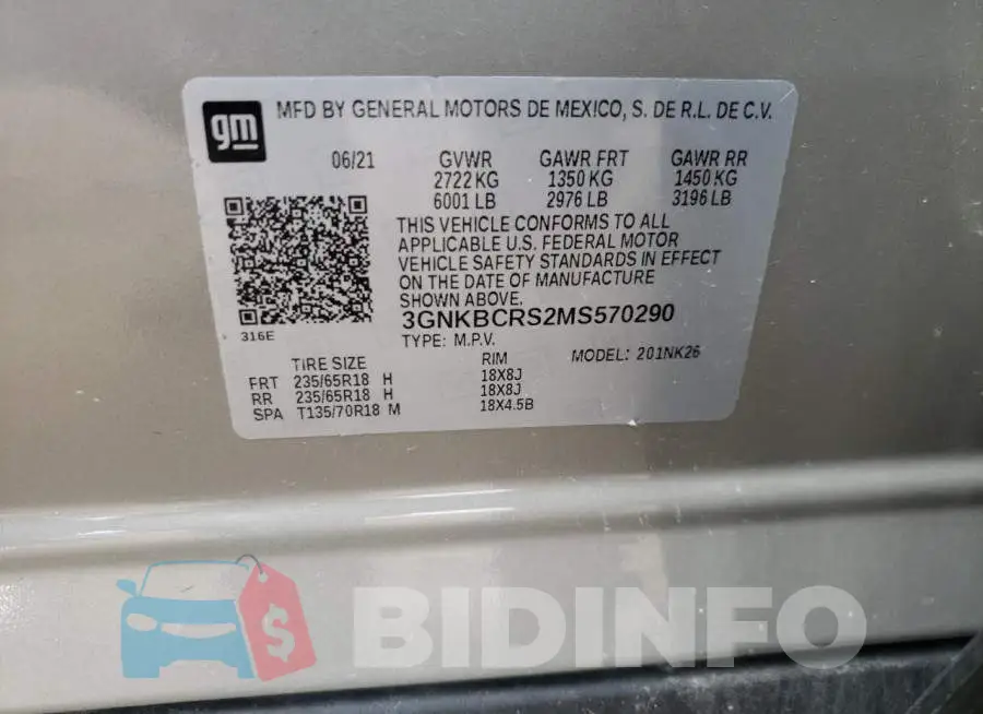 3GNKBCRS2MS570290 Photo# 10