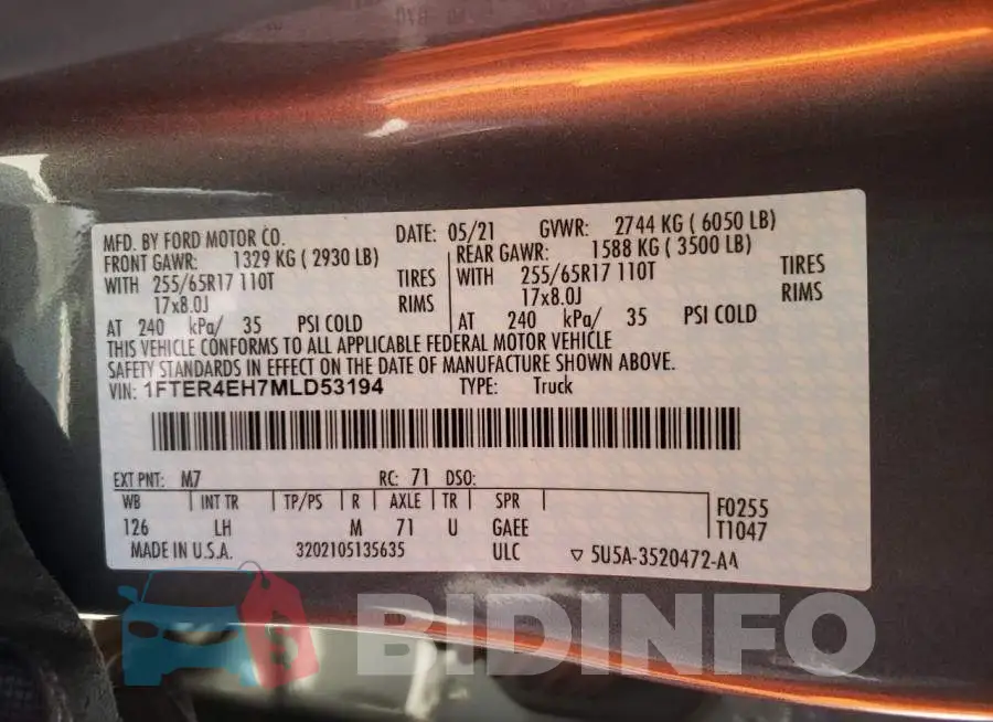 1FTER4EH7MLD53194 Photo# 10