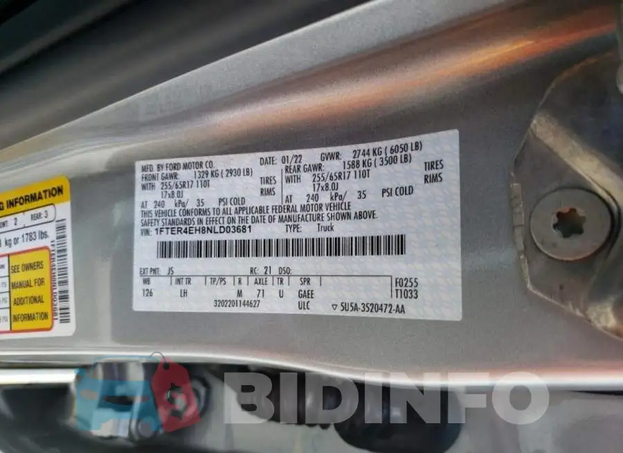 1FTER4EH8NLD03681 Photo# 10