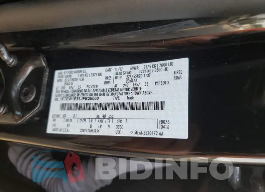 1FTEW1E53JFB26060 Photo# 10