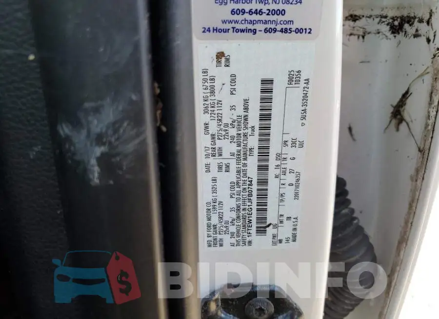 1FTEW1EG1JFB07847 Photo# 10