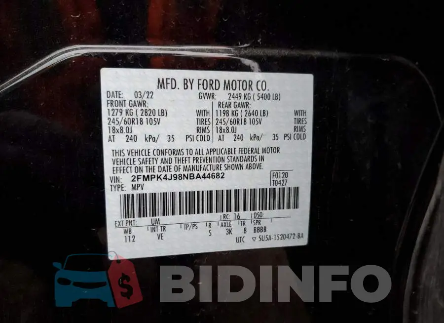 2FMPK4J98NBA44682 Photo# 13