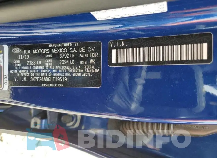 3KPF24AD6LE195191 Photo# 10