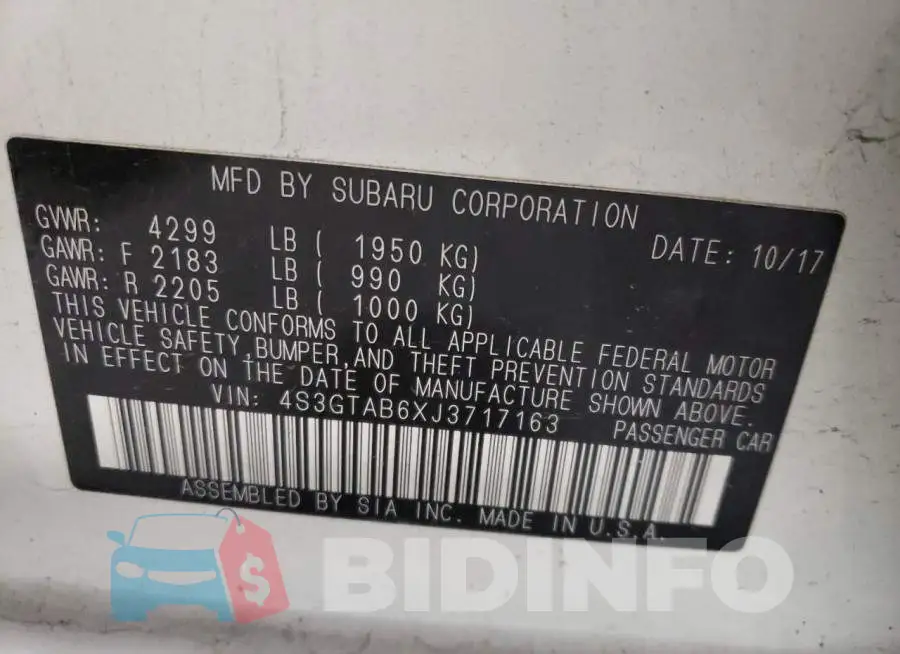 4S3GTAB6XJ3717163 Photo# 10