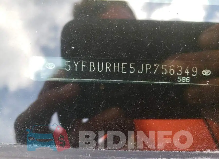 5YFBURHE5JP756349 Photo# 10